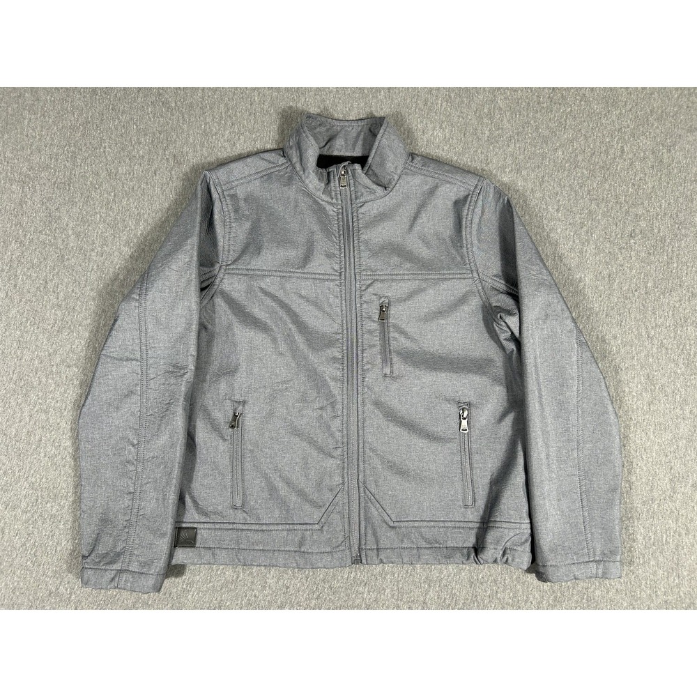 Cody James Core Softshell Jacket Mens XL Gray Full Zip Fleece Lined Western